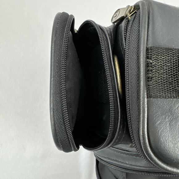 Camera Bag Case Black Pleather with Three Storage Pouches Soft Case - Picture 9 of 15